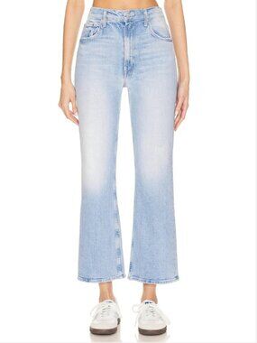 MOTHER | the scooter ankle jeans don't be a square light wash straight | size 29